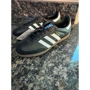 Adidas Samba OG J Core Black White Gum Sneakers IE3676 Kids Size 4.5 US / 4 UK